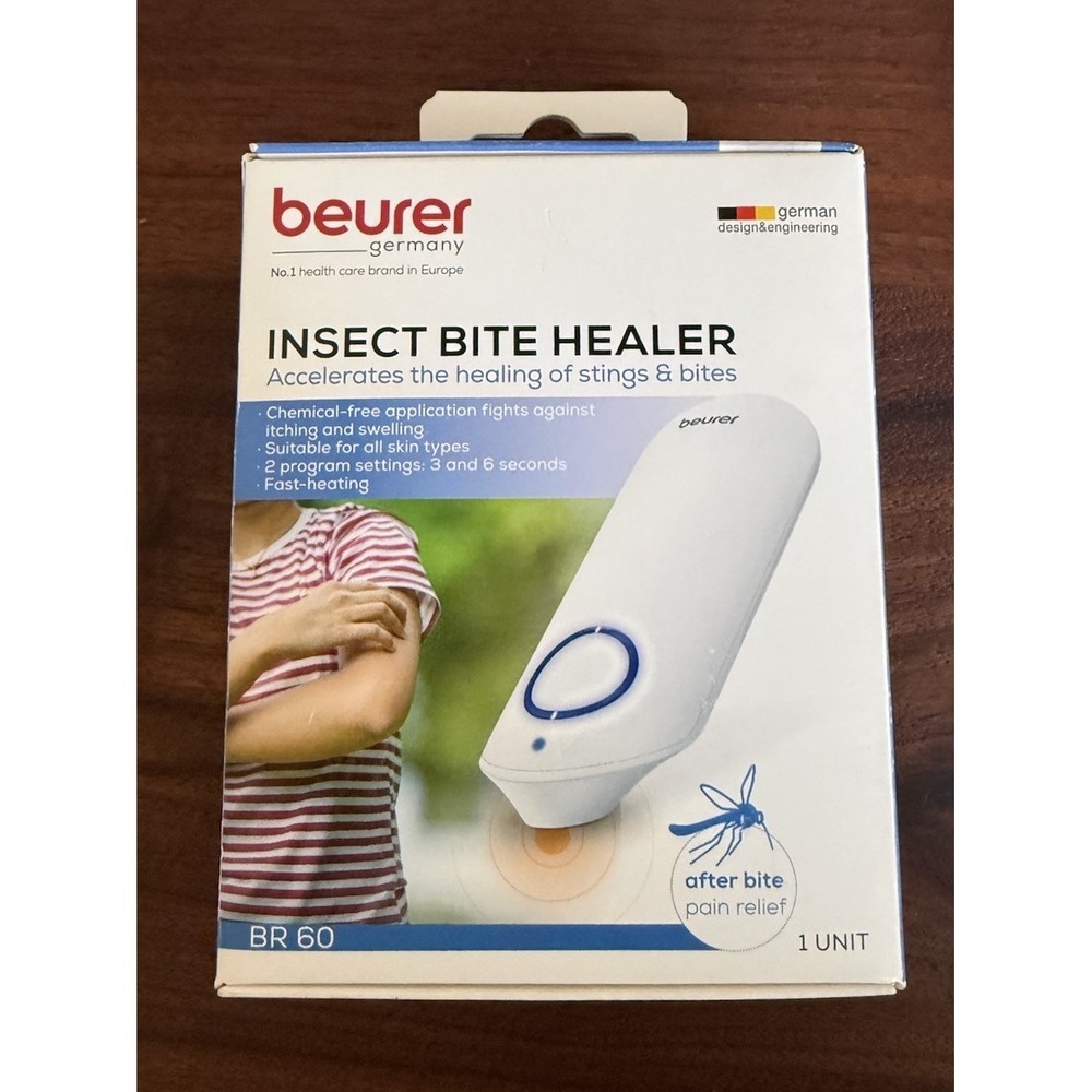 NEW Beurer BR60 Insect Sting and Bite Relief Bug Bite Healer for Chemical Free